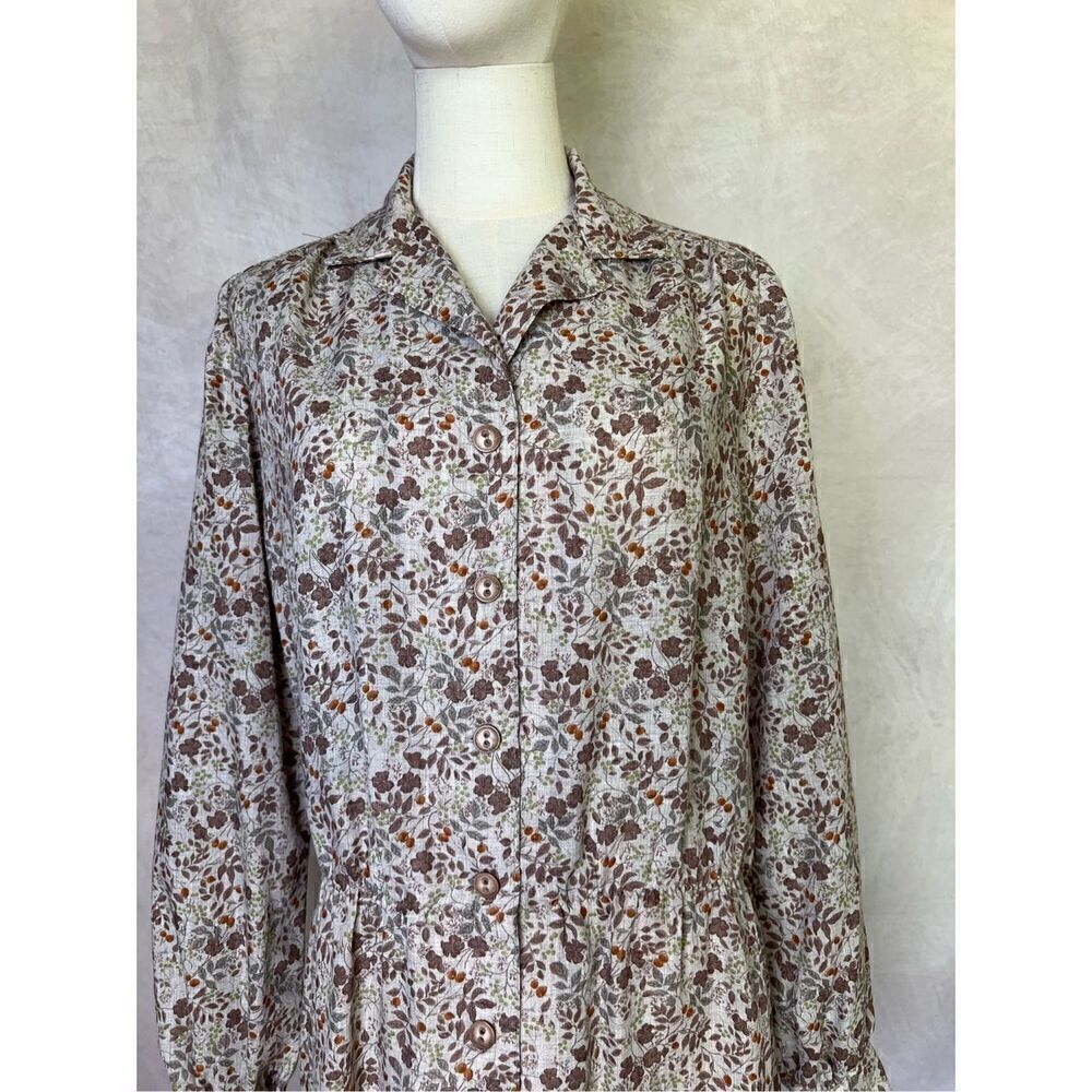 Vintage Floral Dress 1970s - Picture 2 of 5